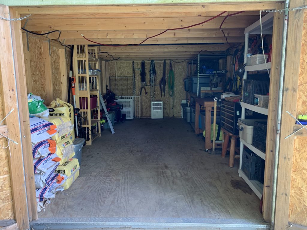 Shed after organizing